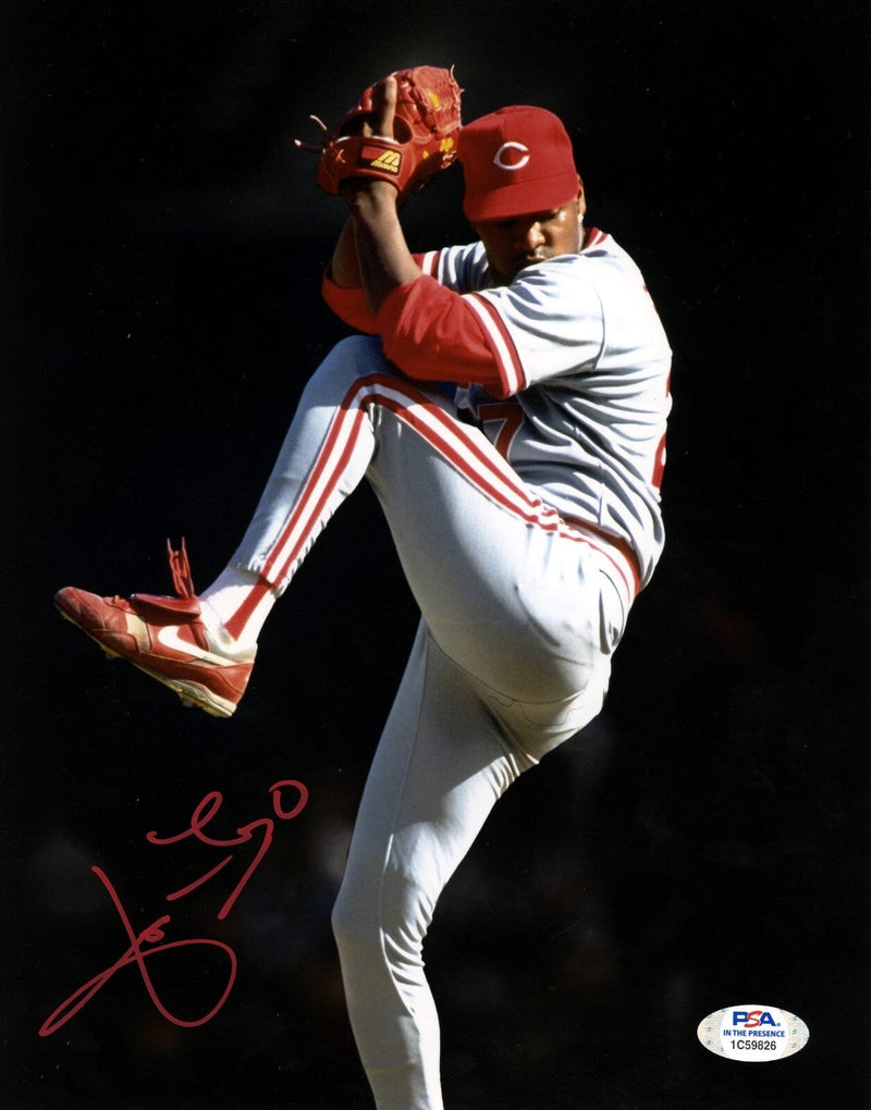 Jose Rijo Signed Autographed Cincinnati Reds 8x10 Photo PSA COA #5