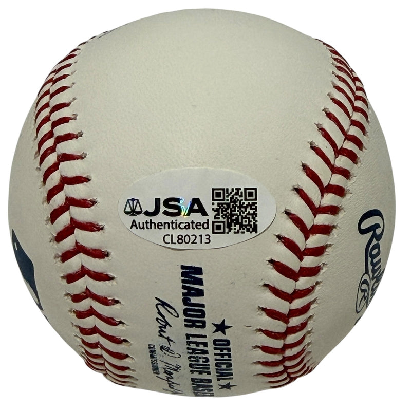 Mike Hampton Signed Autographed ROMLB Baseball w/ 3 Insc JSA COA New York Mets