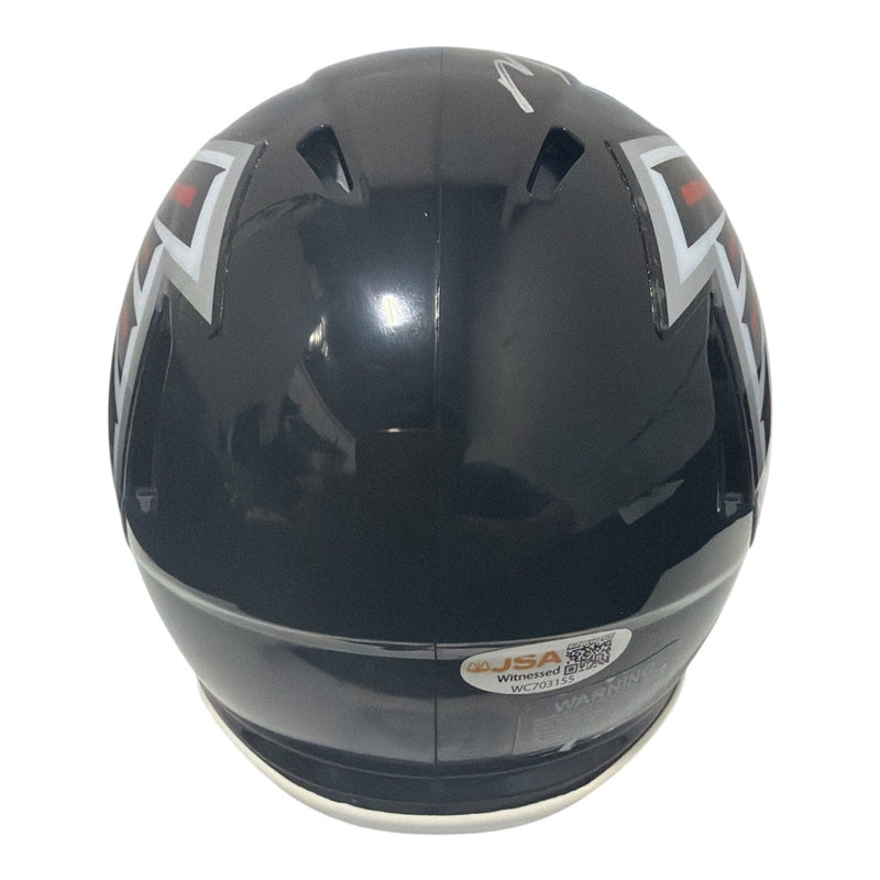 Michael Vick Signed Autographed Atlanta Falcons TB Mini Helmet JSA Witness COA
