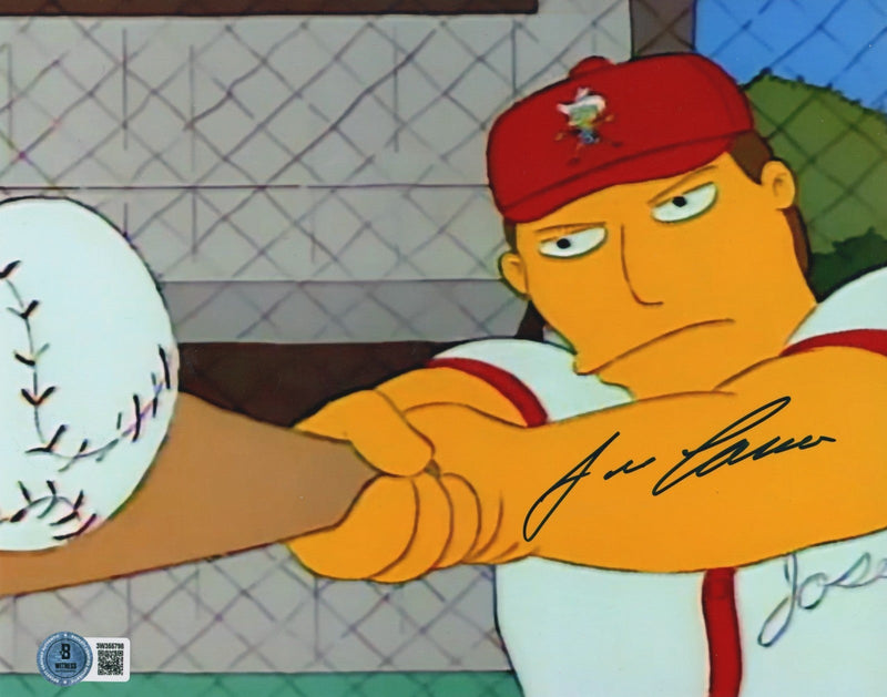 Jose Canseco Signed The Simpsons 8x10 Photo Beckett Witness BAS COA