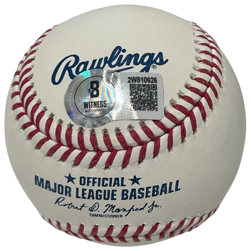 John Montefusco Signed ROMLB Baseball w/ 2 Insc ROY Beckett Witness BAS COA