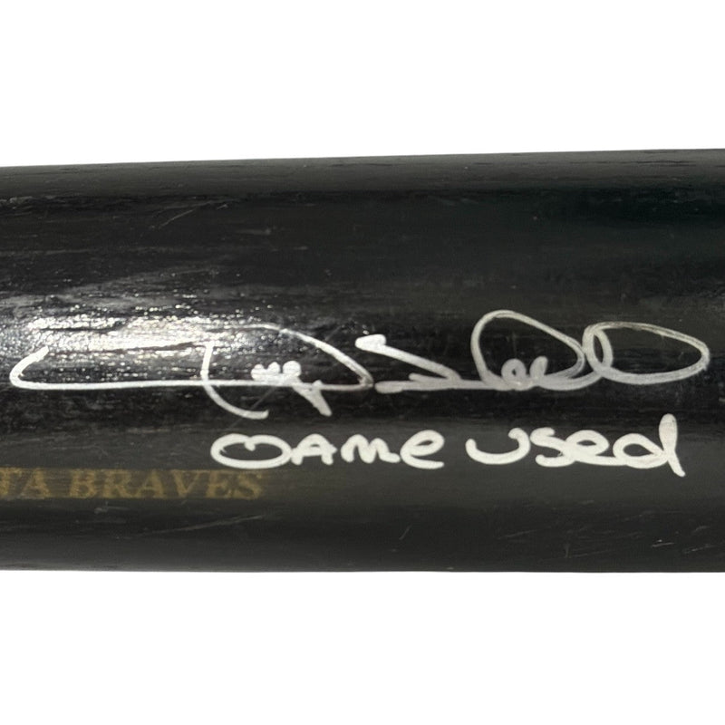 Gary Sheffield Signed Game Used Sam Bat Black Bat JSA COA Braves C