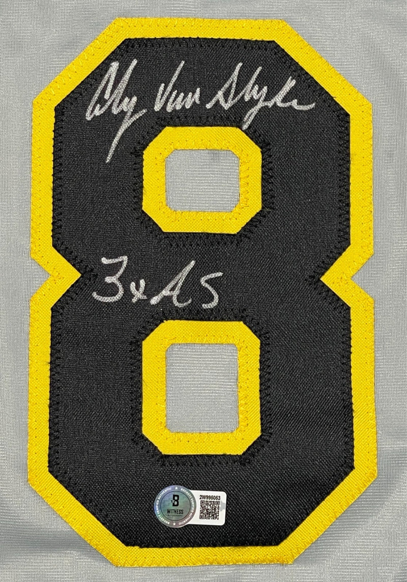 Andy Van Slyke Signed Pittsburgh Pirates Custom Jersey w 3x AS Beckett W BAS COA