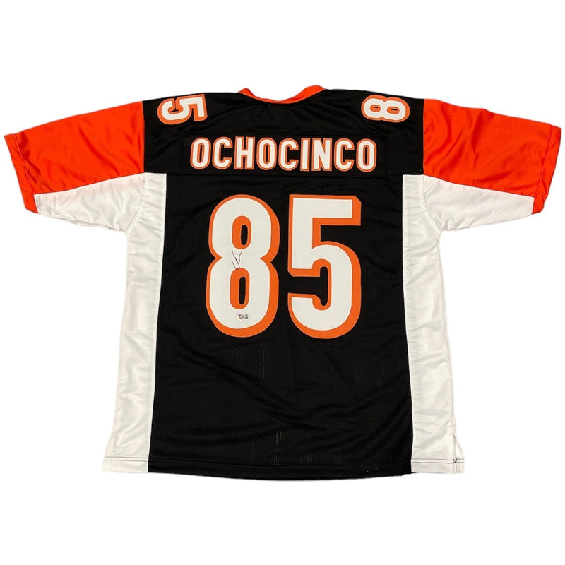 Chad Ochocinco Johnson Signed Bengals Custom Jersey Beckett Witness BAS COA