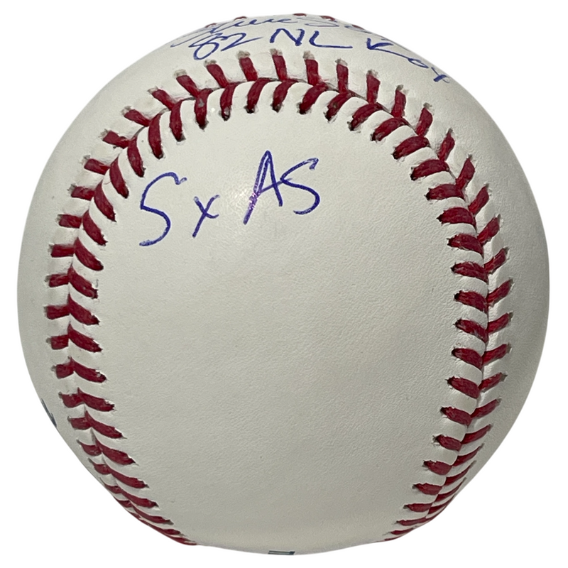 Steve Sax Signed ROMLB Baseball w/ 3 Insc Beckett Witness BAS COA Dodgers