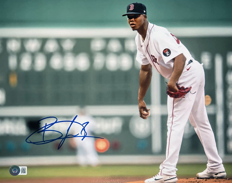 Brayan Bello Signed Boston Red Sox 11x14 Photo Beckett Witness BAS COA