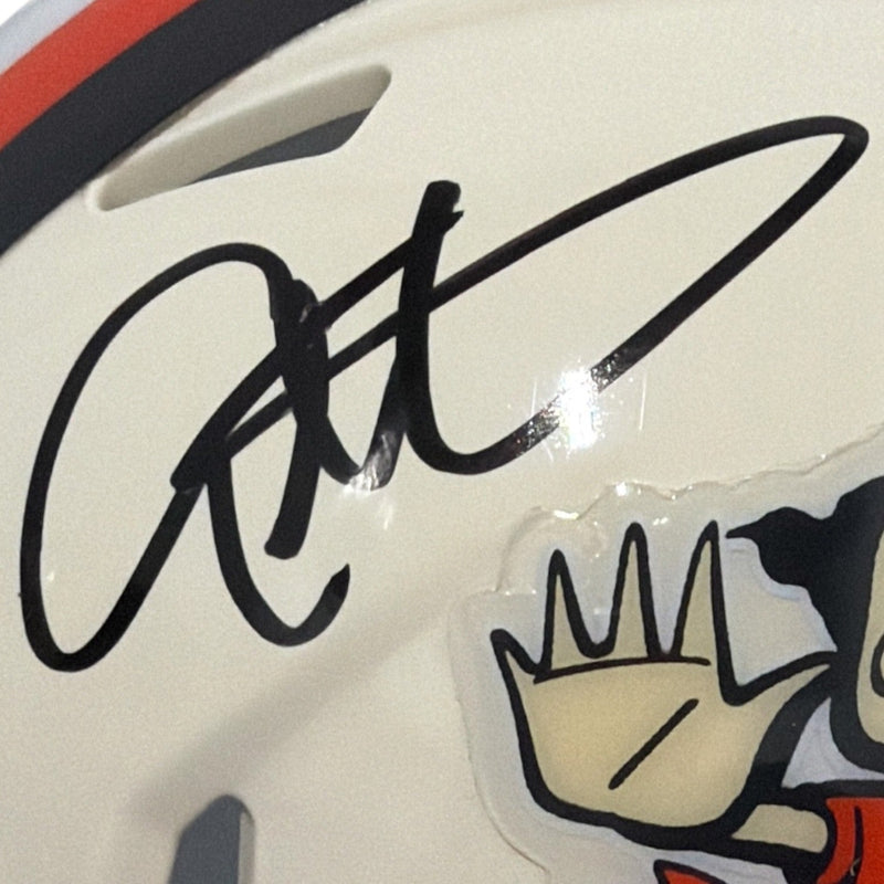 Eric Metcalf Signed Cleveland Browns Retro Mini Helmet JSA Witness COA