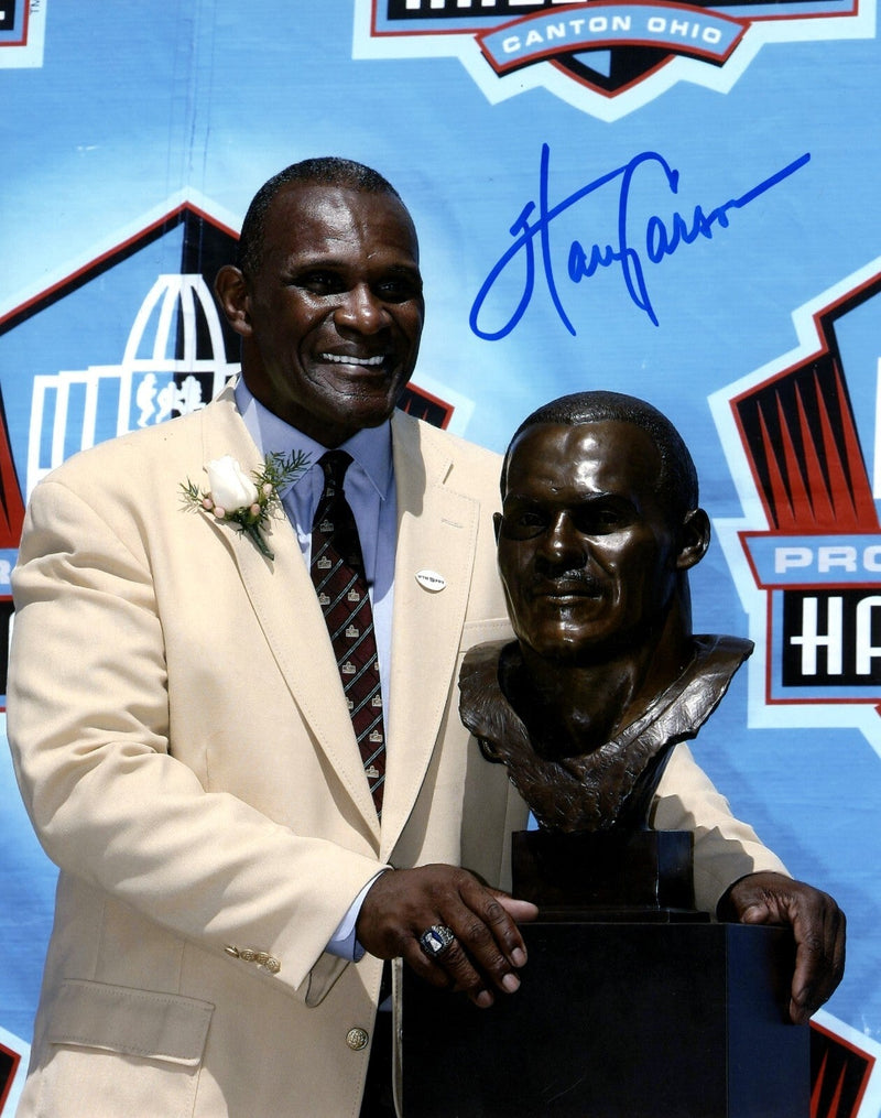 Harry Carson Signed Autographed New York Giants HOF 8x10 Photo LSCM COA #1