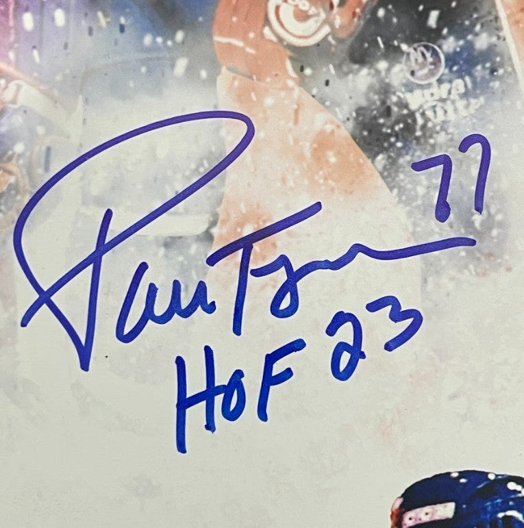 Trottier Smith Turgeon Nystrom Morrow Signed Islanders w Ins 16x20 Photo BAS COA