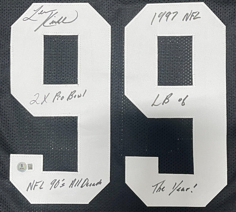Levon Kirkland Signed Pittsburgh Steelers Custom Jersey 3x Ins Beckett W BAS COA