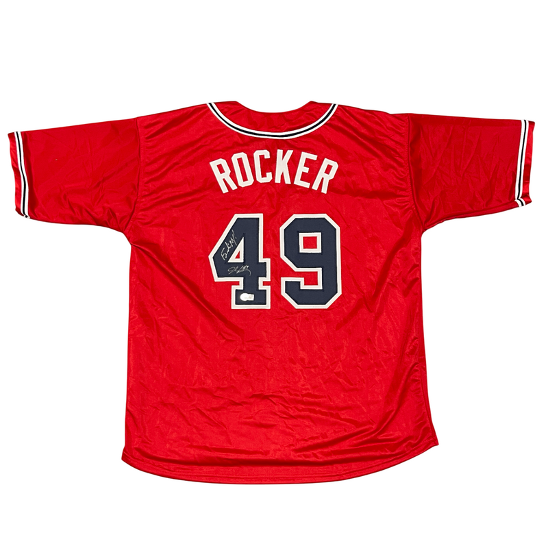 John Rocker Signed Braves Custom Jersey w/ F**K NY Beckett Witness BAS COA