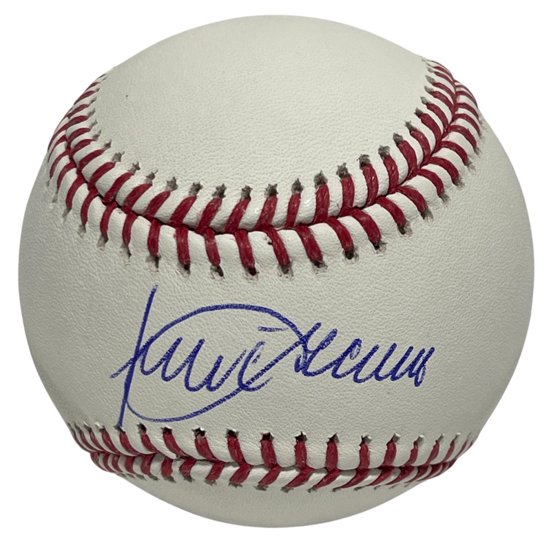 Julio Franco Signed Rawlings ROMLB Baseball Beckett Witness BAS COA Rangers