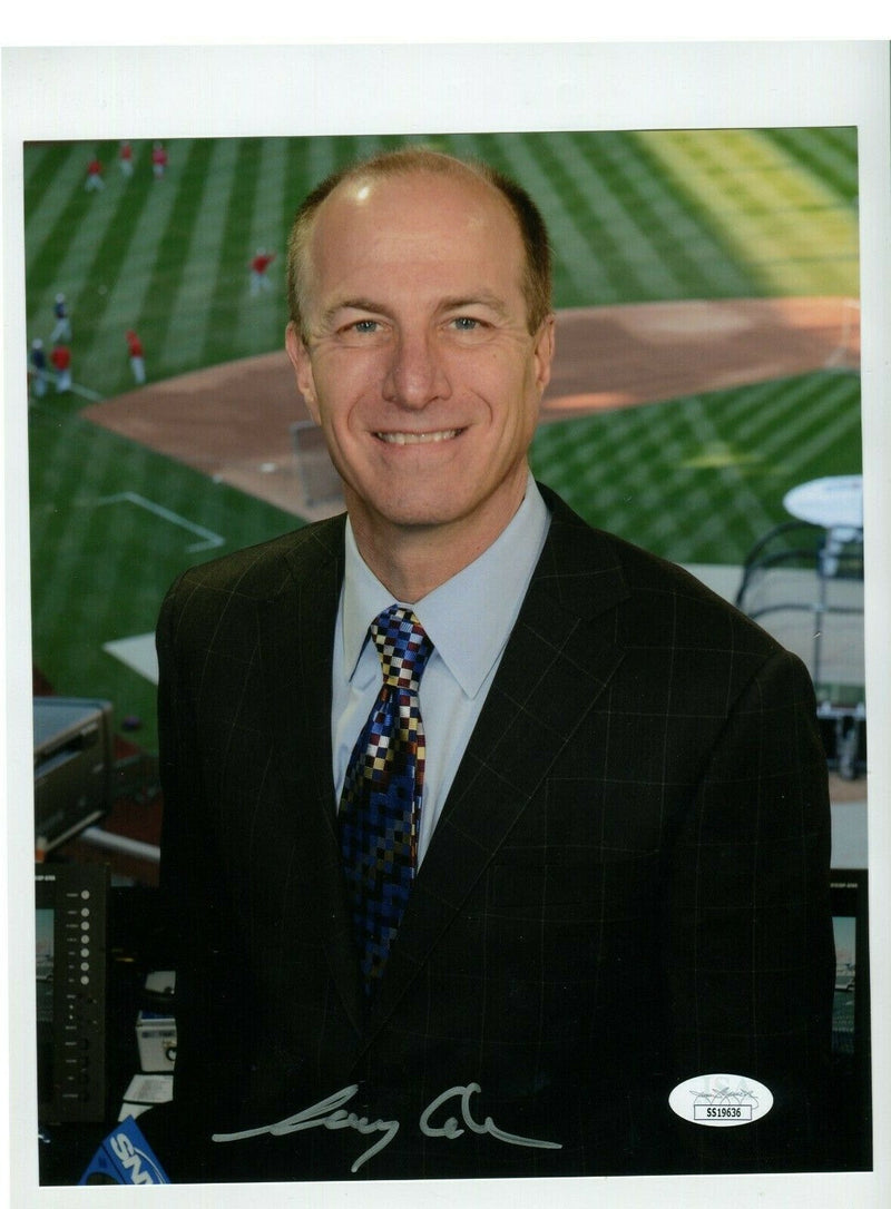 Gary Cohen Signed New York Mets 8x10 Photo JSA COA Announcer A