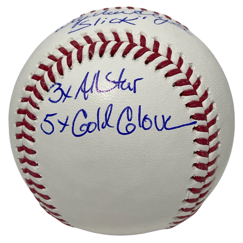 Andy Van Slyke Signed Autographed ROMLB Baseball 3x Insc Beckett Witness BAS COA