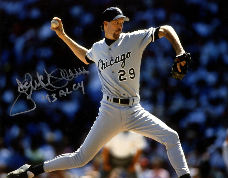 Jack McDowell Signed Chicago White Sox 8x10 Photo w/ 93 AL CY LSCM COA #1