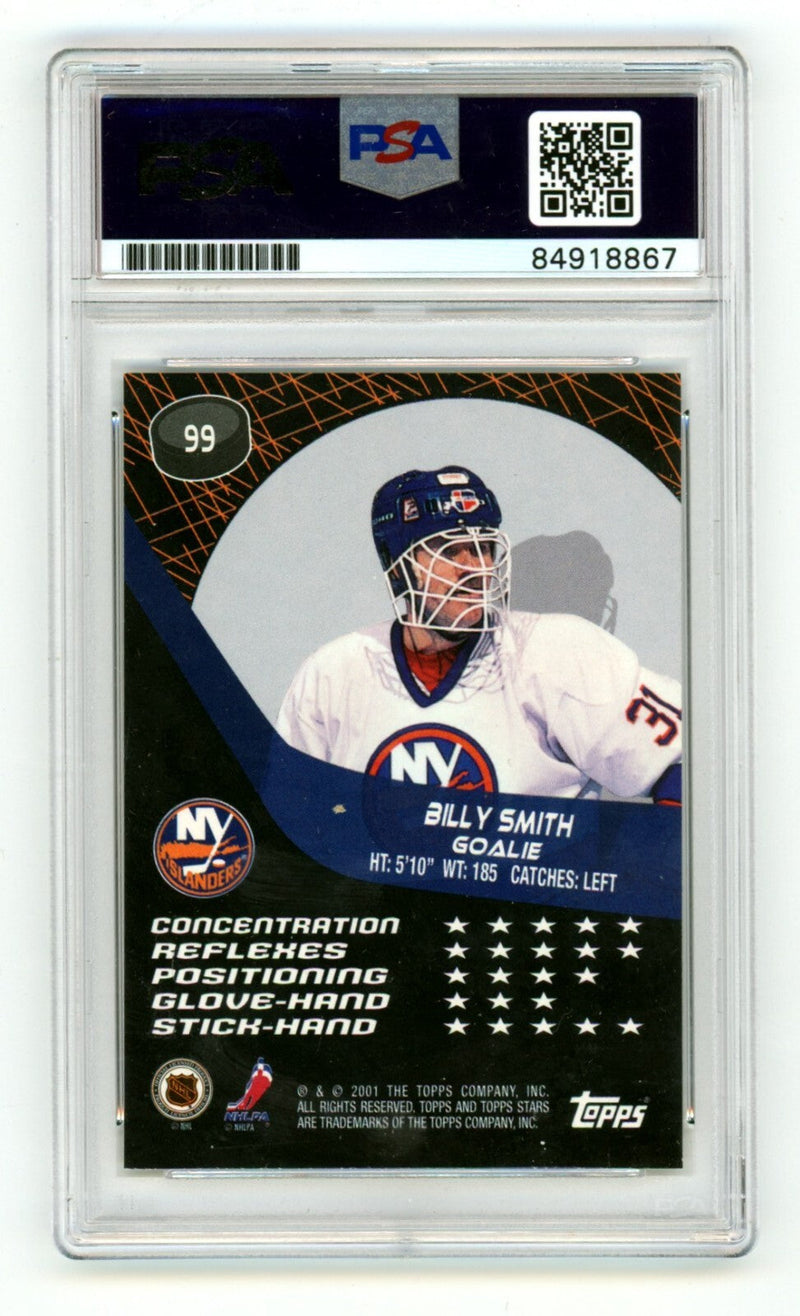 Billy Smith 2000-01 Topps Stars #99 Signed PSA Authentic Auto NY Islanders HOF
