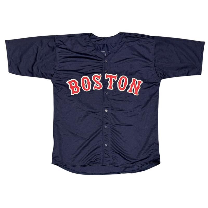 Steve Pearce Signed Boston Red Sox Custom Jersey w/ 2018 WS MVP JSA COA