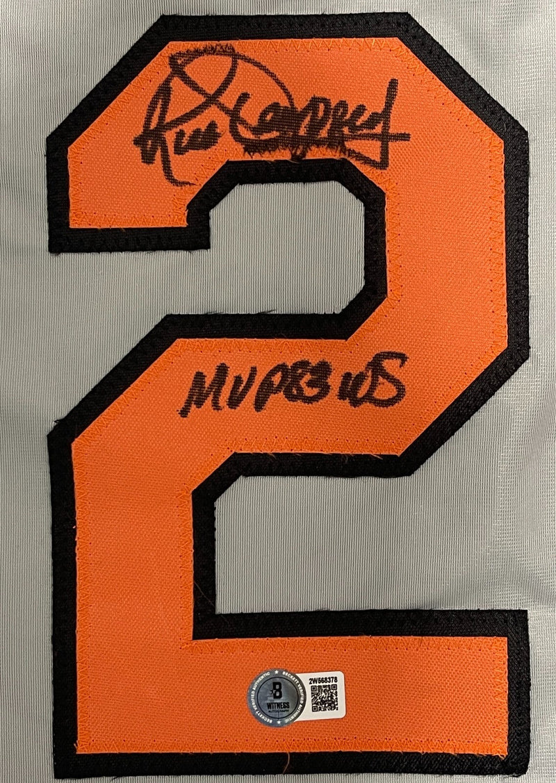 Rick Dempsey Signed Orioles Custom Jersey w/ MVP 83 WS Beckett Witness BAS COA