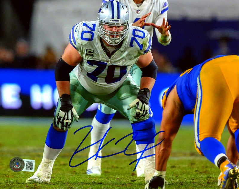 Zack Martin Signed Dallas Cowboys8x10 Photo Beckett Witness BAS COA #4