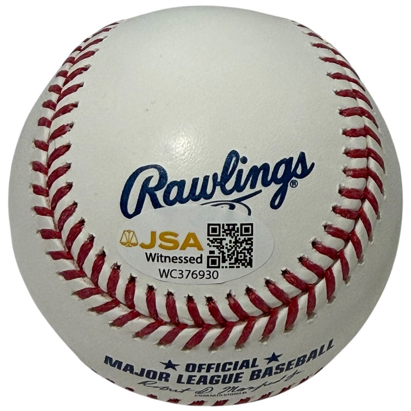 Yoenis Cespedes Signed Autographed ROMLB Baseball JSA Witness COA New York Mets