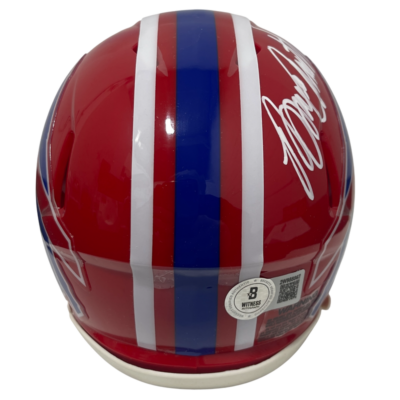 Bruce Smith Signed Buffalo Bills TB Mini Helmet Beckett Witness BAS COA