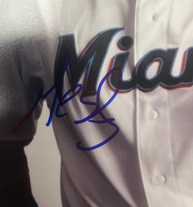 Víctor Víctor Mesa Signed Auto Autographed 16x20 Photo LSCM COA HOLO Marlins