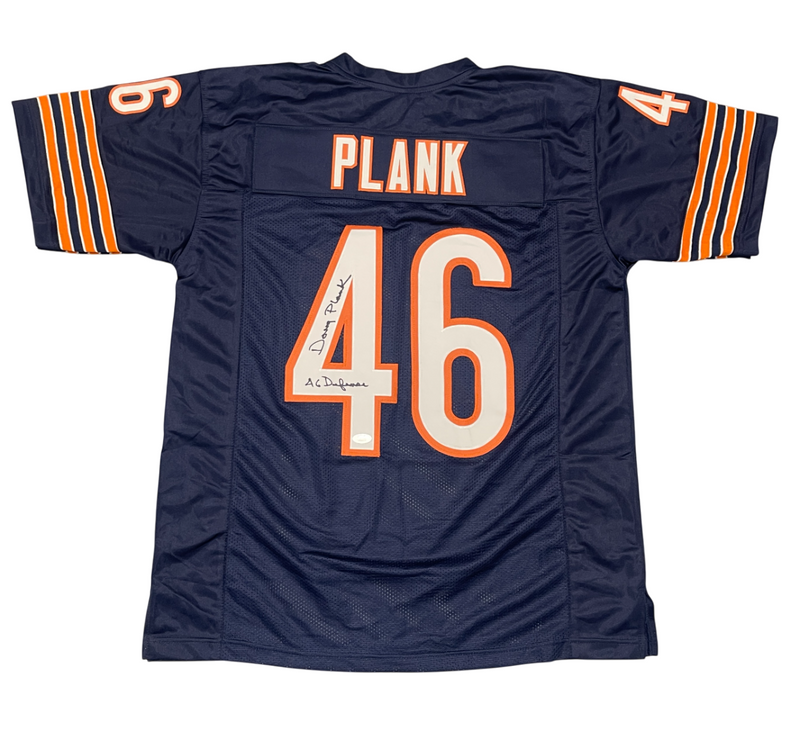 Doug Plank Signed Chicago Bears Custom Jersey w/ 46 Defense Beckett BAS COA