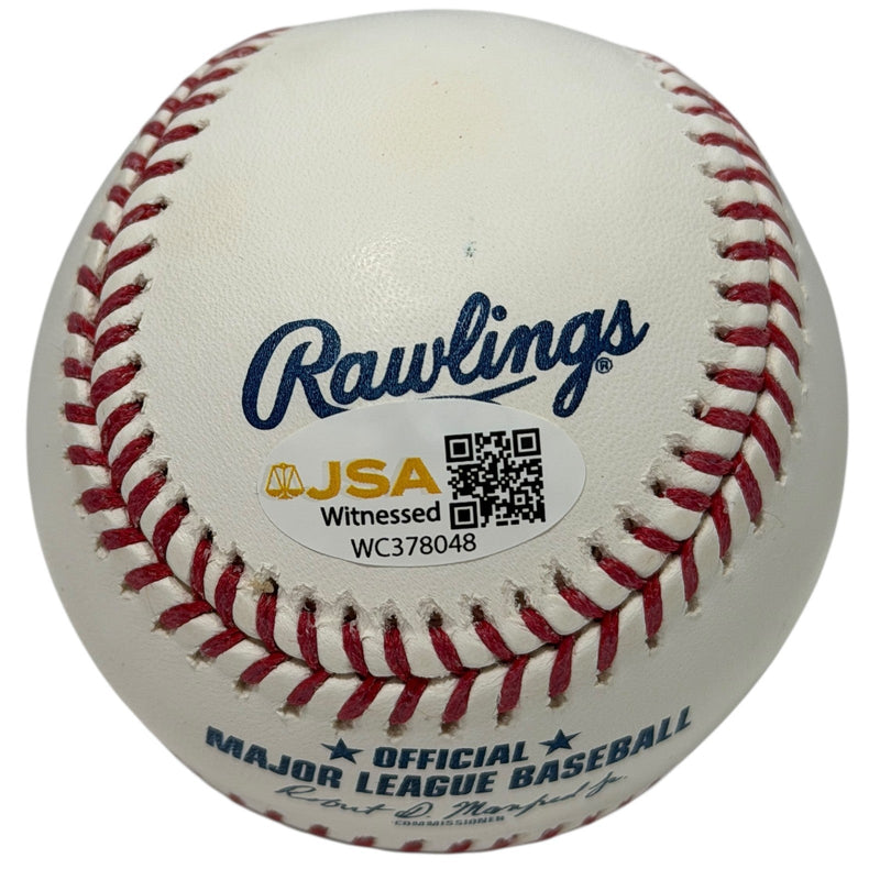 Bret Saberhagen Signed Autographed ROMLB Baseball w/ 2x AL CY JSA Witness COA