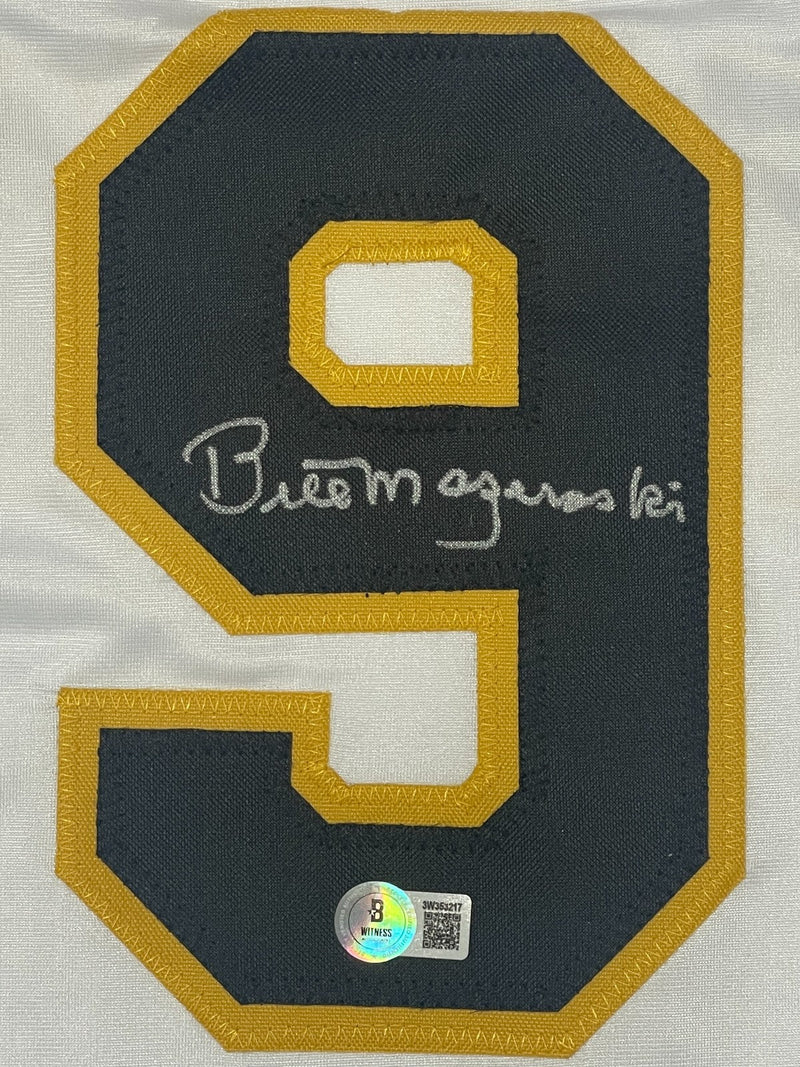 Bill Mazeroski Signed Pittsburgh Pirates Custom Jersey Beckett Wit BAS COA