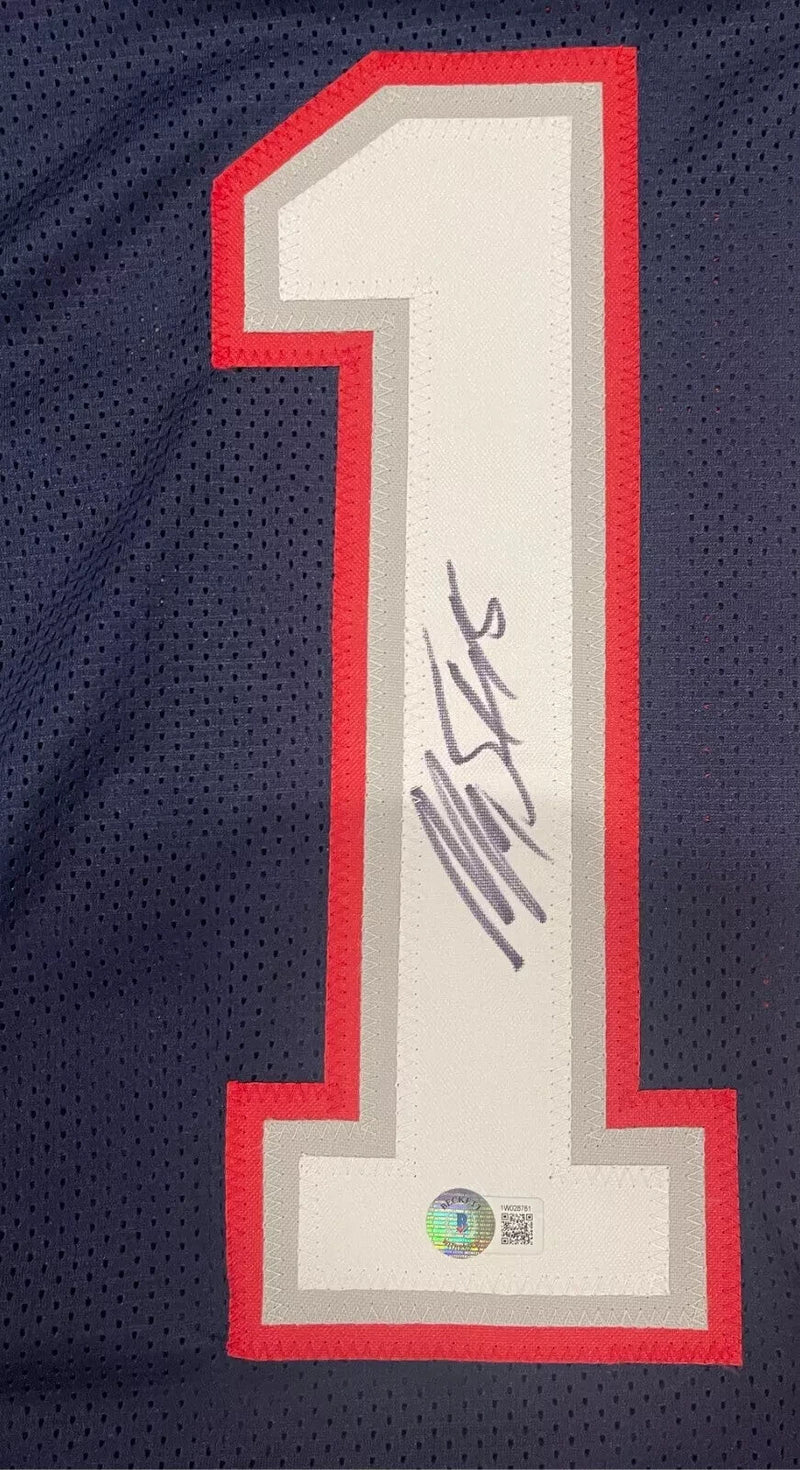 Matthew Slater Signed Patriots Custom Jersey Beckett Witness BAS COA