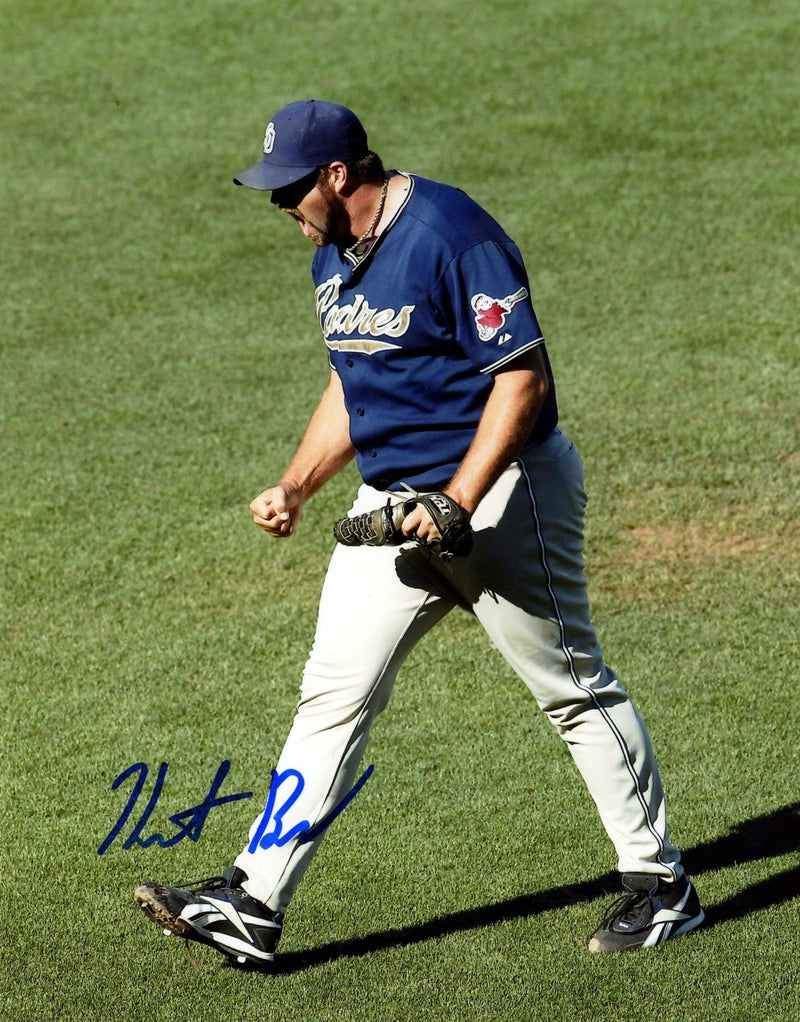 Heath Bell Signed Autographed San Diego Padres 8x10 Photo LSCM COA #1