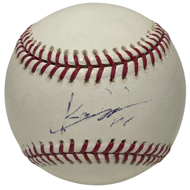 Kazuo Kaz Matsui Signed Autographed ROMLB Baseball New York Mets LSCM COA