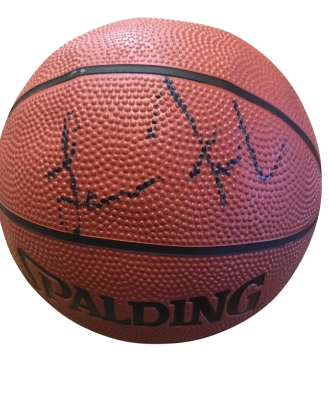 Lawrence Frank Signed Auto Autographed Spalding NBA Mini Basketball LSCM COA