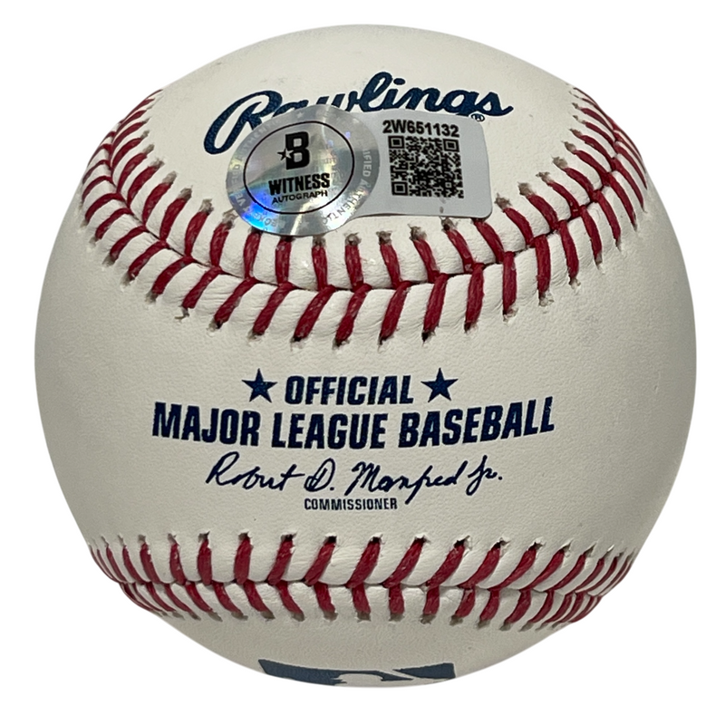 Carlos Mendoza Signed Auto ROMLB Baseball w/ LGM! Beckett Witness BAS COA