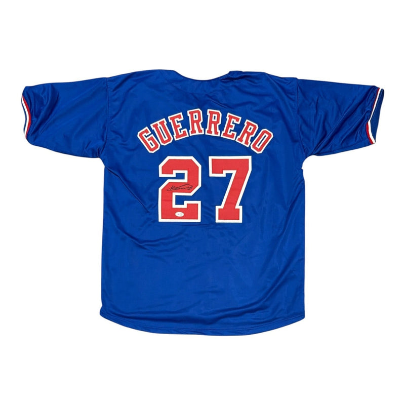 Vladimir Guerrero Signed Montreal Expos Custom Jersey JSA Witness COA