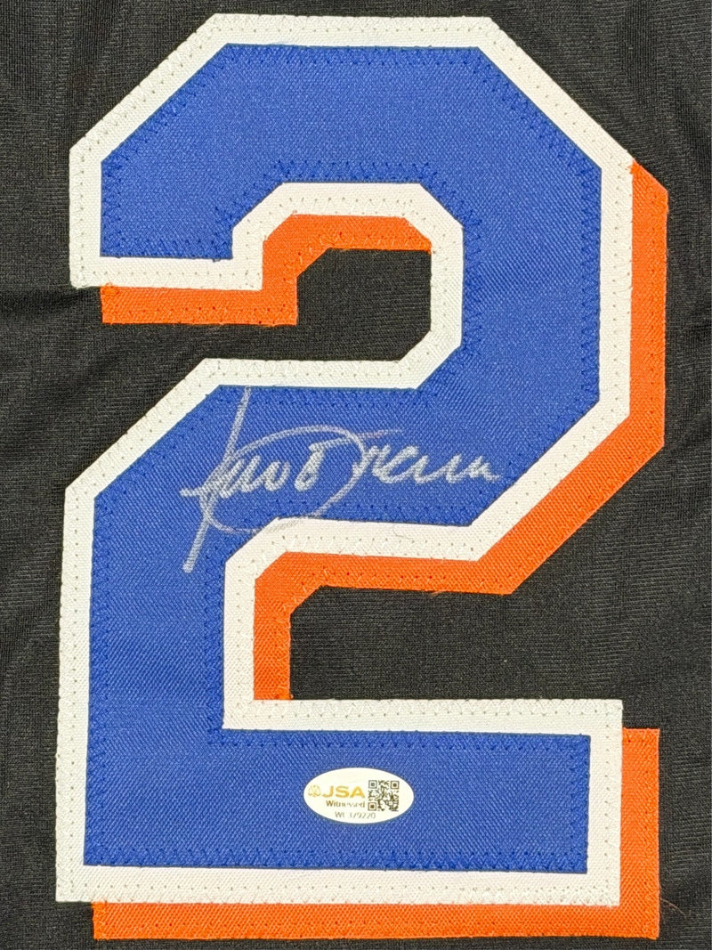 Julio Franco Signed Autographed New York Mets Custom Jersey JSA Witness COA