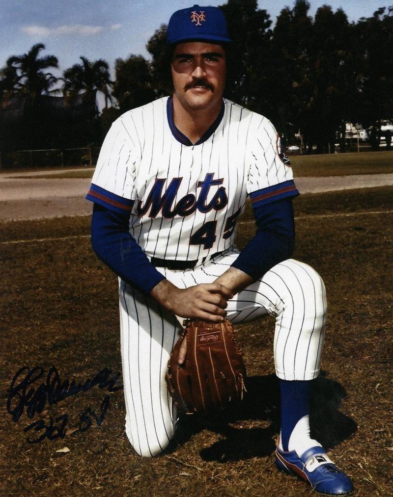 Jeff Reardon Signed Autographed New York Mets 8x10 Photo w/ 367 SV LSCM COA #2