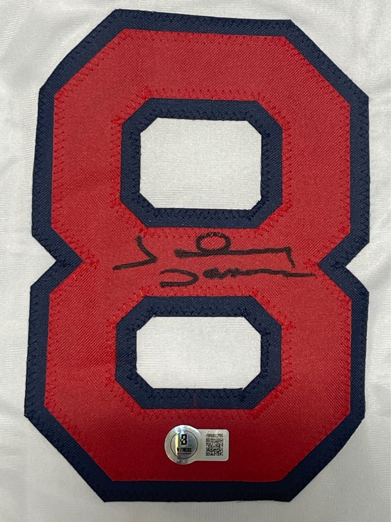 Johnny Damon Signed Boston Red Sox Custom Jersey Beckett Witness BAS COA