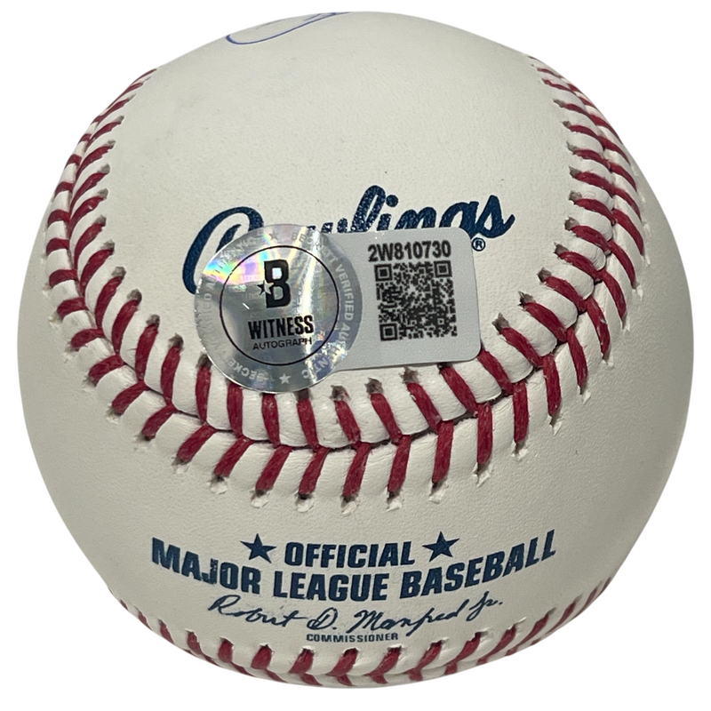 Pedro Guerrero Signed ROMLB Baseball w/ 81 WS MVP Beckett Witness BAS COA