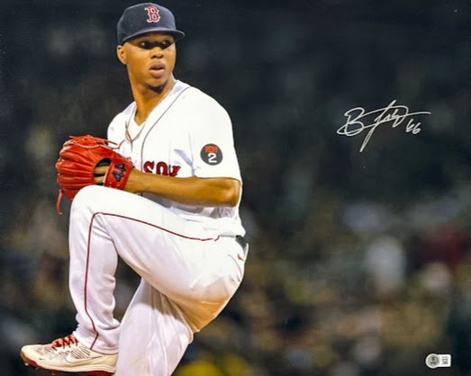 Brayan Bello Signed Autographed 16x20 Photo #66 Beckett Witness BAS COA Red Sox