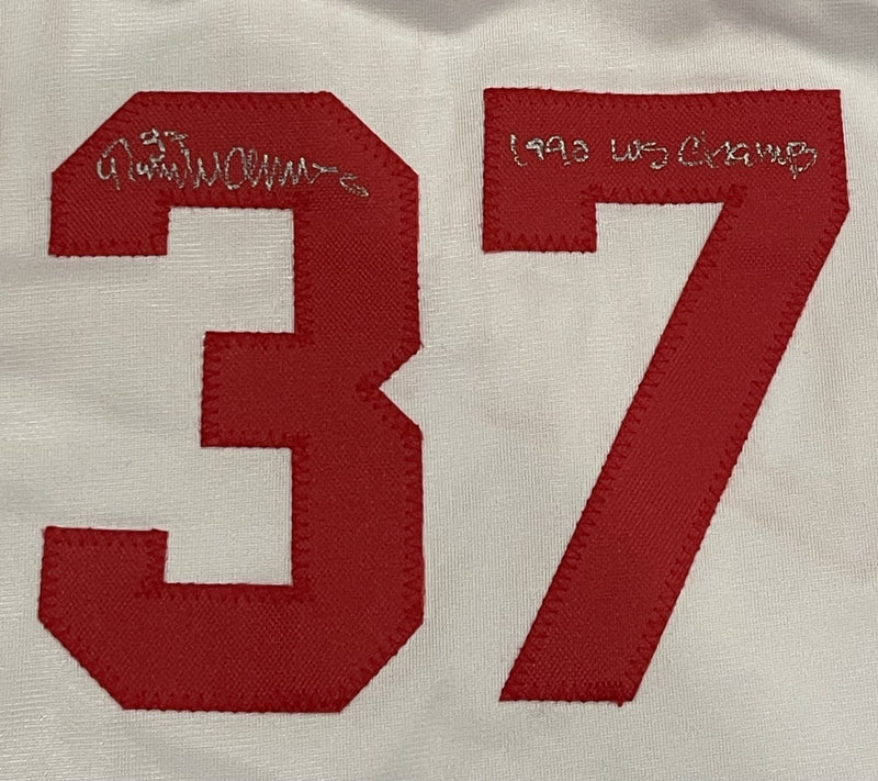 Dibble Myers Charlton Signed Custom "Nasty Boys" Jersey w/ Multi Insc JSA COA