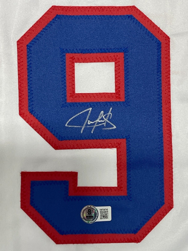 Juan Gonzalez Signed Texas Rangers Custom Jersey Beckett Witness BAS COA