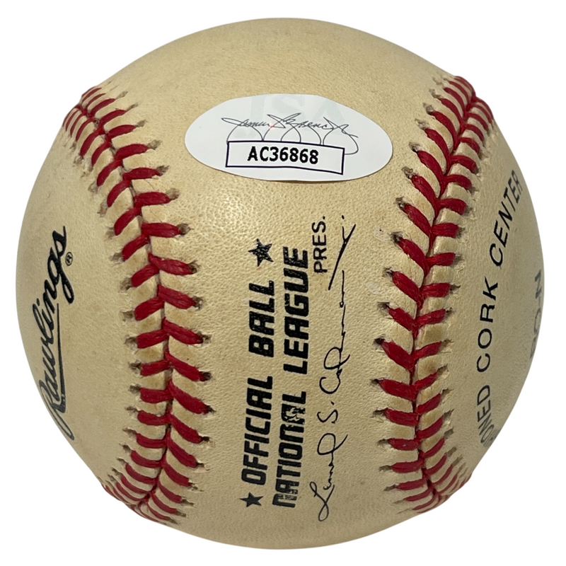Mike Piazza Signed Rawlings National League Baseball New York Mets JSA COA H