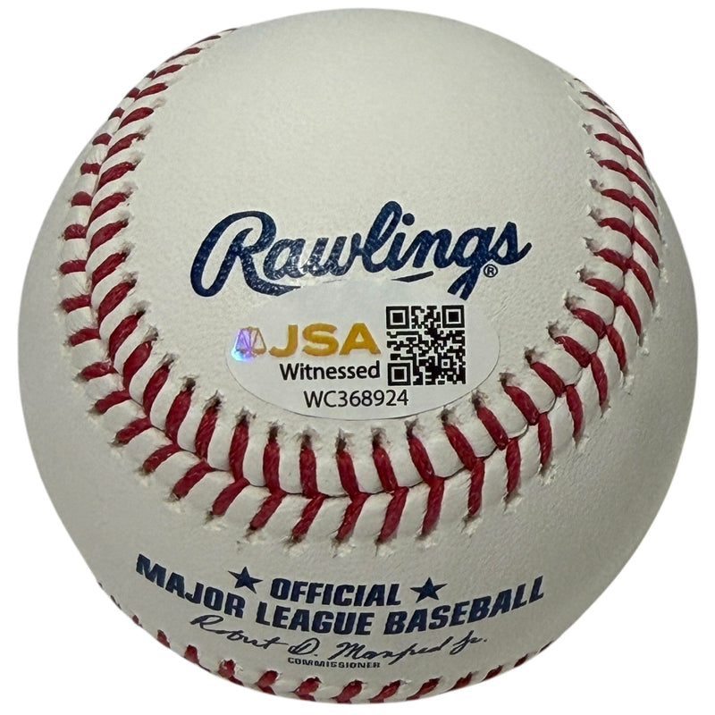 R.A. Dickey Signed Autographed ROMLB Baseball JSA Witness COA New York Mets
