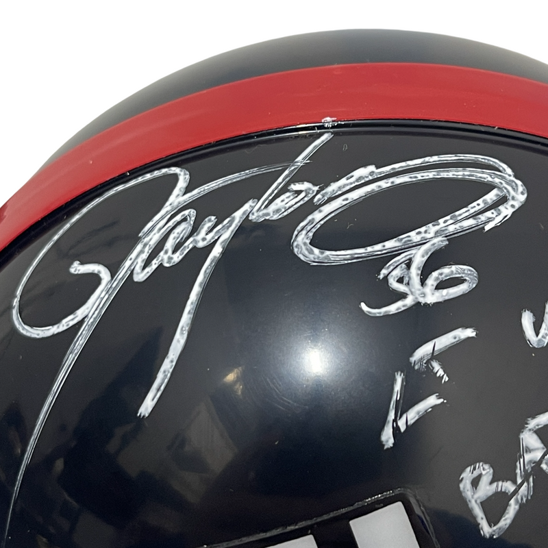 Lawrence Taylor Signed Giants TB Mini Helmet w/ Bad MFer Beckett Wit BAS COA A