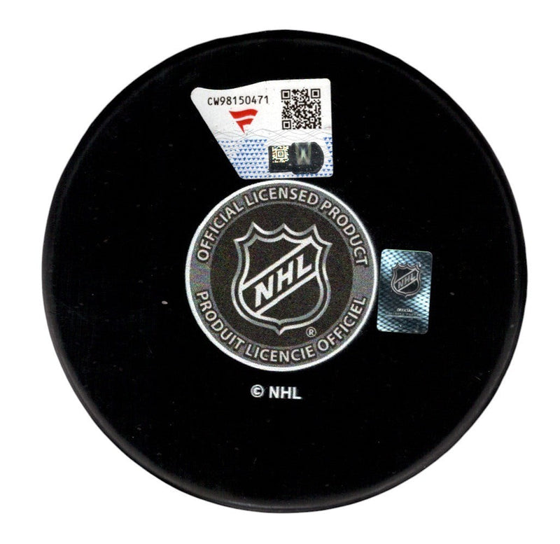 Quinn Hughes Signed Vancouver Canucks Logo Puck w/ 2024 Norris Insc Fanatics COA