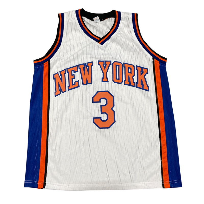 Stephon Marbury Signed Auto NY Knicks White Custom Jersey Beckett Wit BAS COA