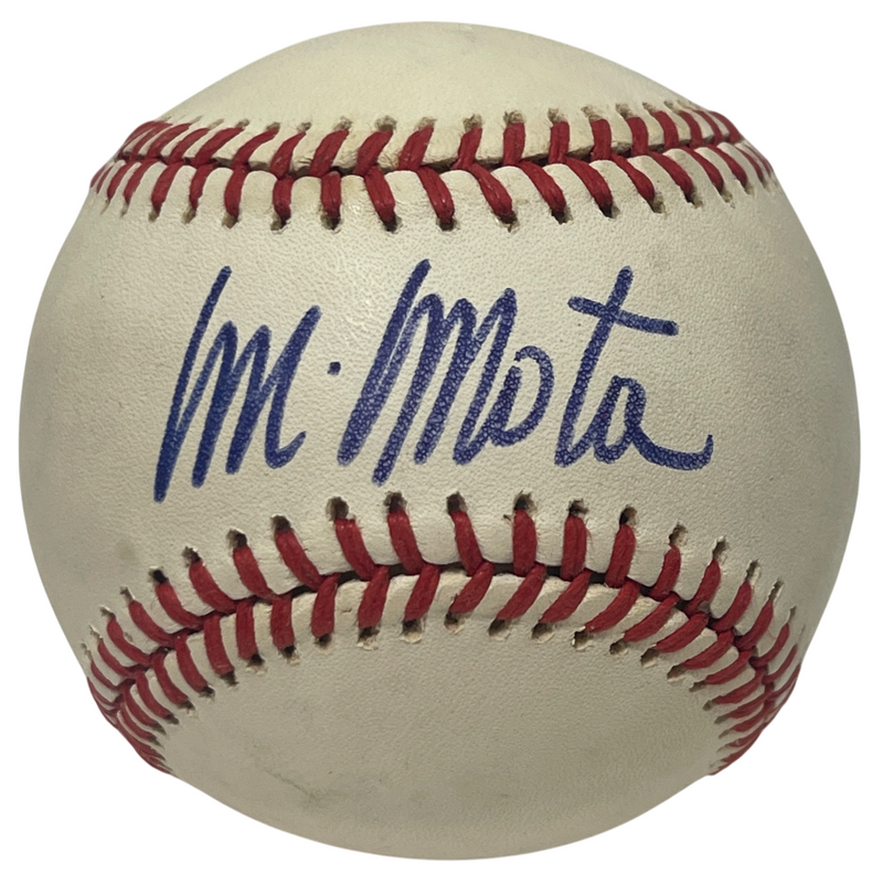 Manny Mota Signed Autographed National League Baseball LA Dodgers LSCM COA B