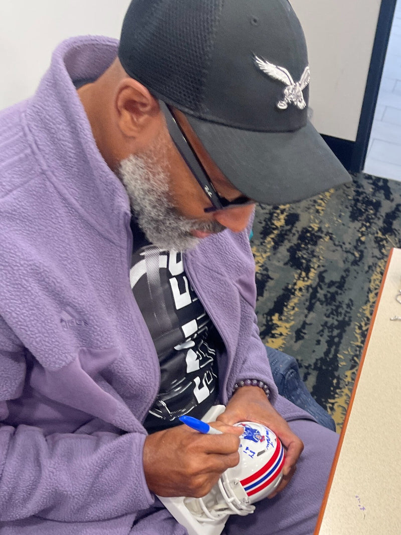 Irving Fryar Signed Patriots TB Mini Helmet w/ 84 #1 Pick Beckett Wit BAS COA