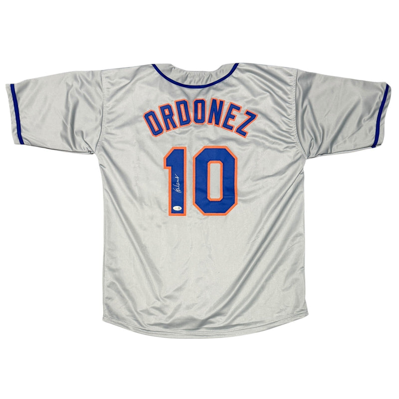 Rey Ordonez Signed Autographed New York Mets Custom Grey Jersey JSA Witness COA